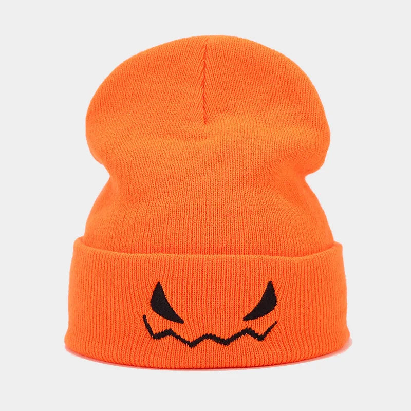"Spooky Grin" Embroidered Beanie - Alt Streetwear Edition