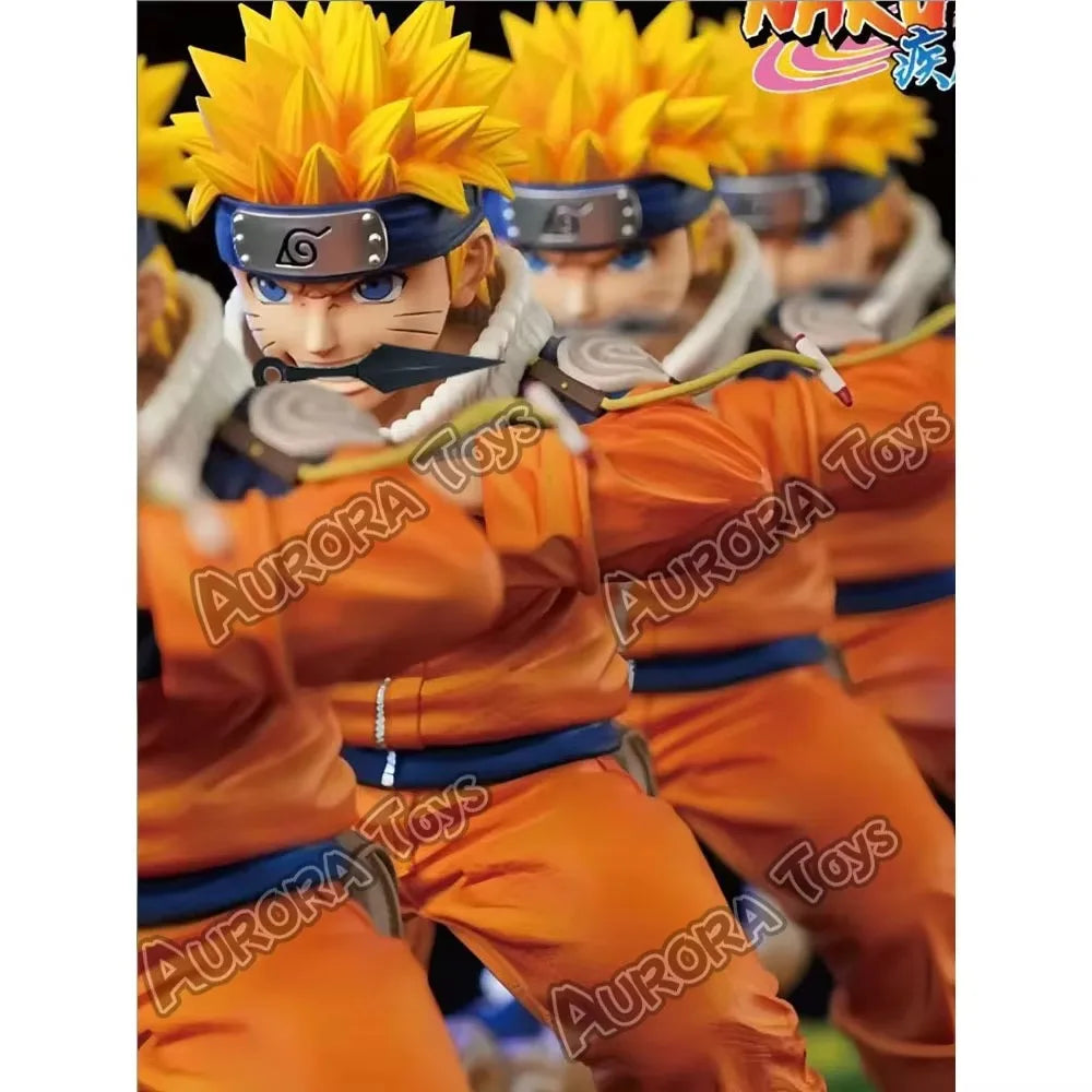 5.9in/15cm anime uzumaki naruto figura kage bunshin no jutsu pvc figuras de ação coleção modelo brinquedos presentes