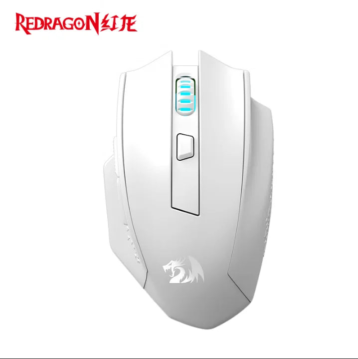 Redragon G62 Wireless Gaming Mouse – 2.4G + Bluetooth, 26,000 DPI Sensor, 6 Programmable Buttons, Ultra-Lightweight - Aruen Store