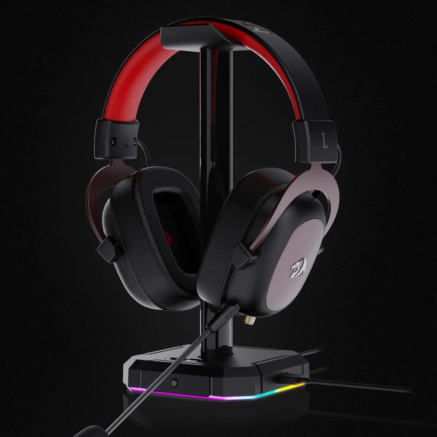 HA300 RGB Headset Stand | 4x USB Base - Aruen Store