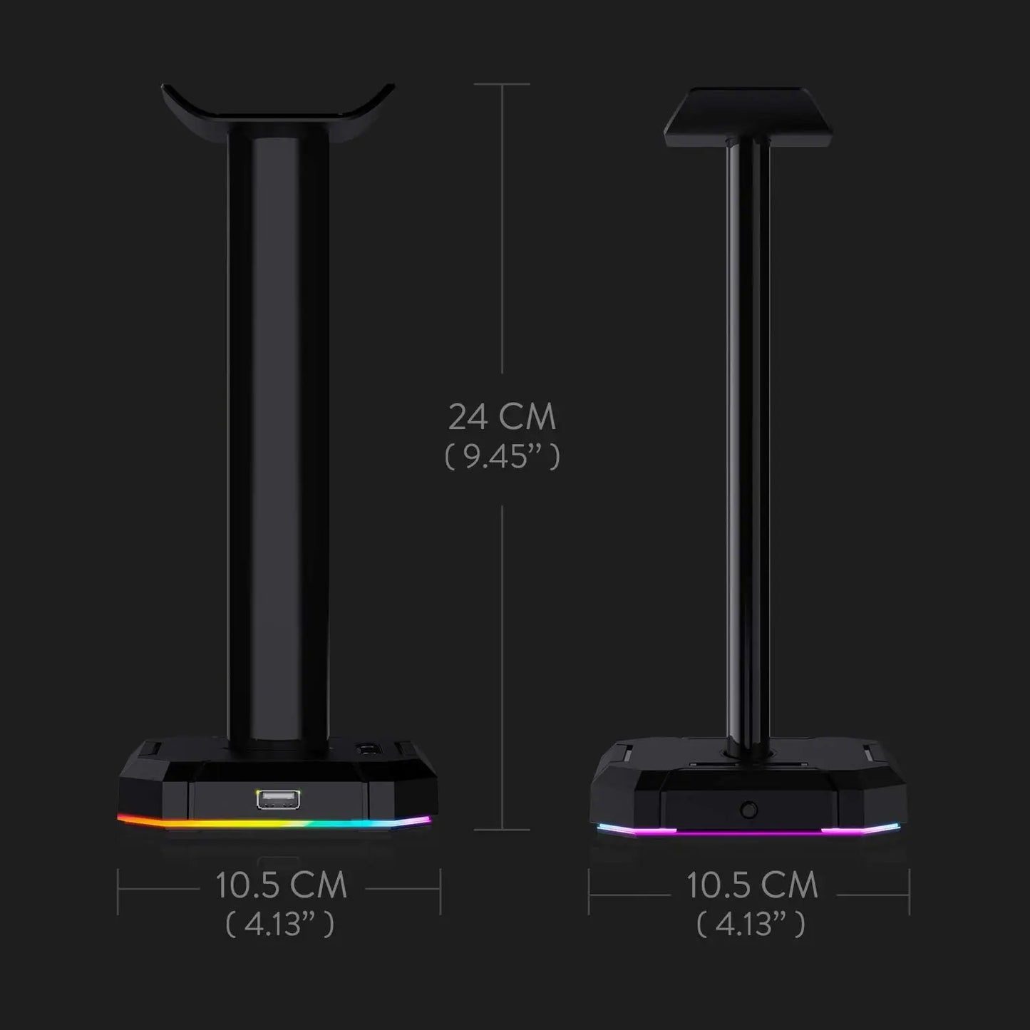 HA300 RGB Headset Stand | 4x USB Base - Aruen Store