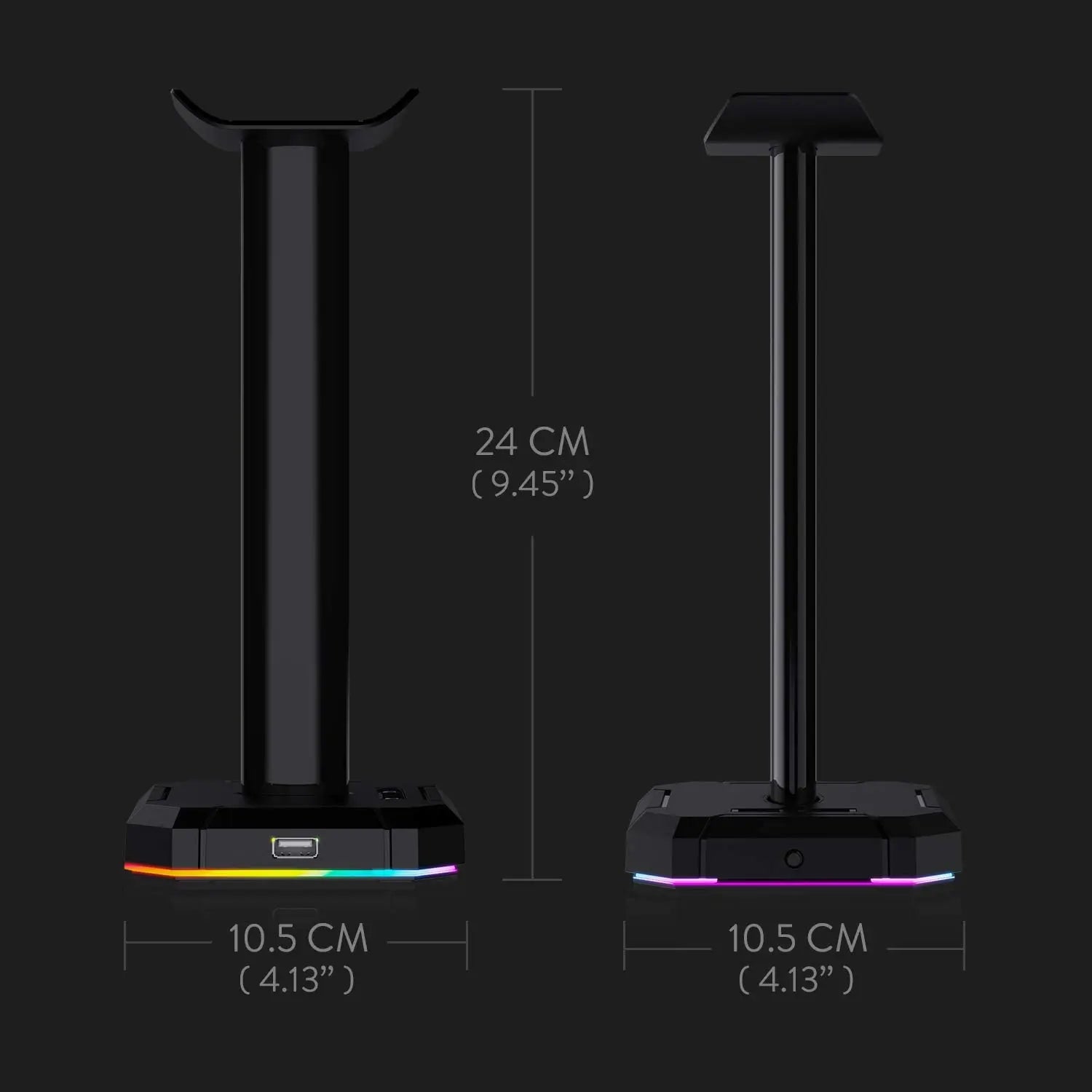 HA300 RGB Headset Stand | 4x USB Base - Aruen Store