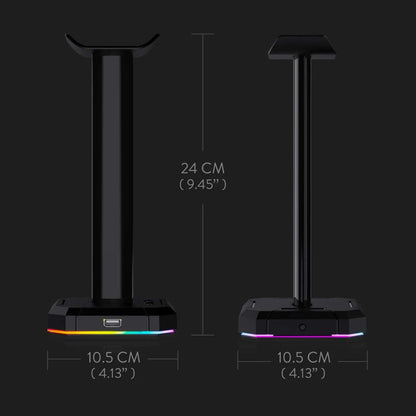 HA300 RGB Headset Stand | 4x USB Base - Aruen Store
