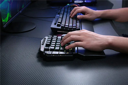 Wireless RGB One-Handed Mechanical Keyboard | 42 Keys Wrist Support