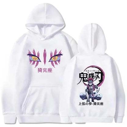 Akaza Comic Graphic Oversized Hoodie - Japanese Streetwear Winter Drop