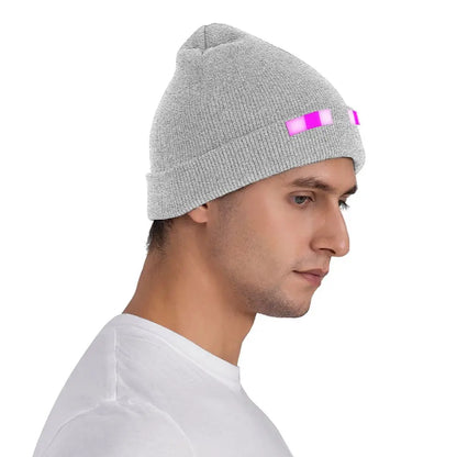 Pixel Gaming Beanie Hat - Purple Eyes Gamer Accessories