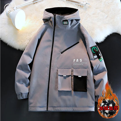 Hooded Streetwear Jacket | Urban Japanese Style Fall/Winter