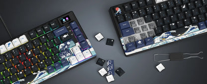 Womier S-K80 75% Mechanical Gaming Keyboard with OLED Display – Hot-Swap, RGB, Custom Gasket-Mount Design