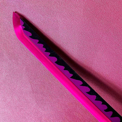 104cm luminoso demon slayer katana kimetsu não yaiba lâmina sabre anime cosplay prop kanroji mitsuri tamanho real brinquedo katana japonês
