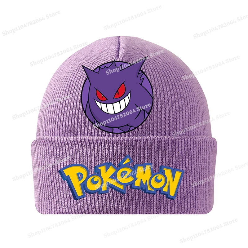 Unisex Japanese-Inspired Embroidered Beanie – Cozy Winter Knit Hat