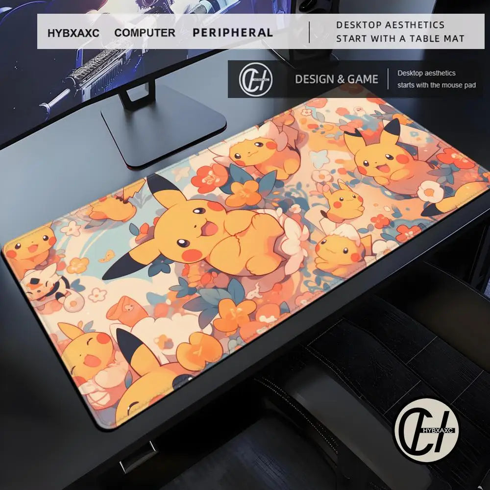 Artistic XXL Gaming Mouse Pad | Starry Night & Mascot