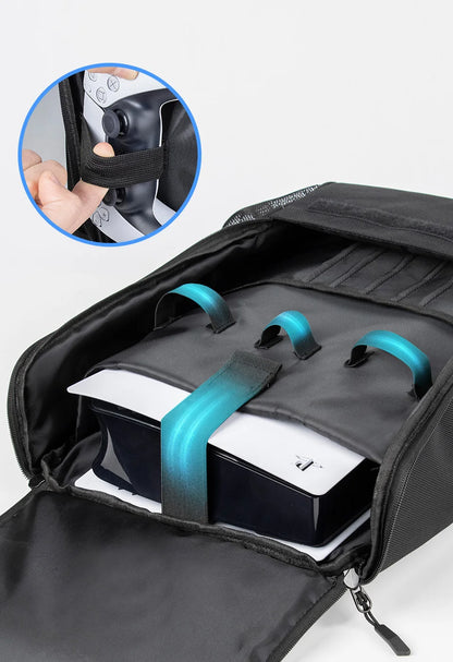 Gaming Console Travel Backpack – Large Capacity Protective Carrying Bag for Slim & Pro Consoles - Aruen Store