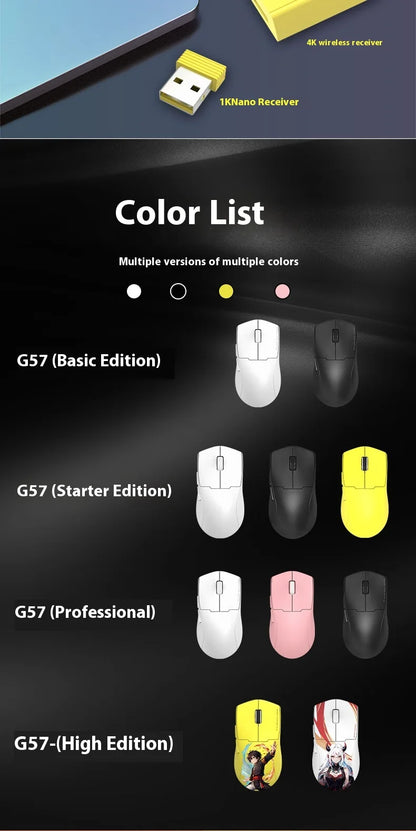 4K Tri-Mode Wireless Gaming Mouse | Ultra-Lightweight Ergonomic - Aruen Store