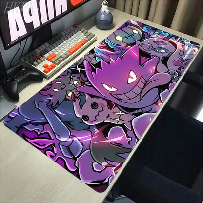 Purple XXL Gaming Mouse Pad | Dark Ghost & Shadow Style
