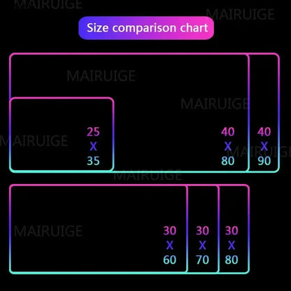 XXL RGB Gaming Mouse Pad | LED Desk Mat & 3D Design
