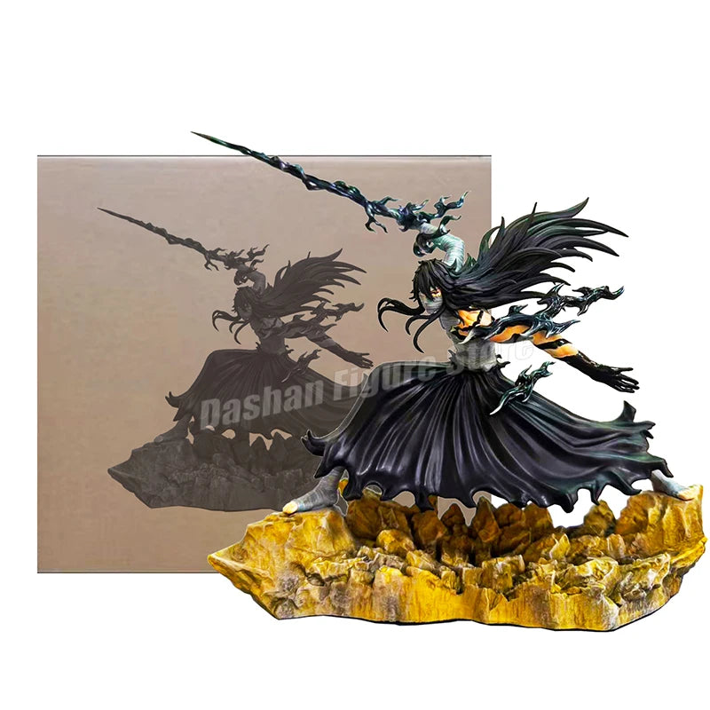 24cm lixívia kurosaki ichigo figura de ação saigo no getsuga tenshou modelo brinquedos coleção boneca shinigami mugetsu ichigo estátua