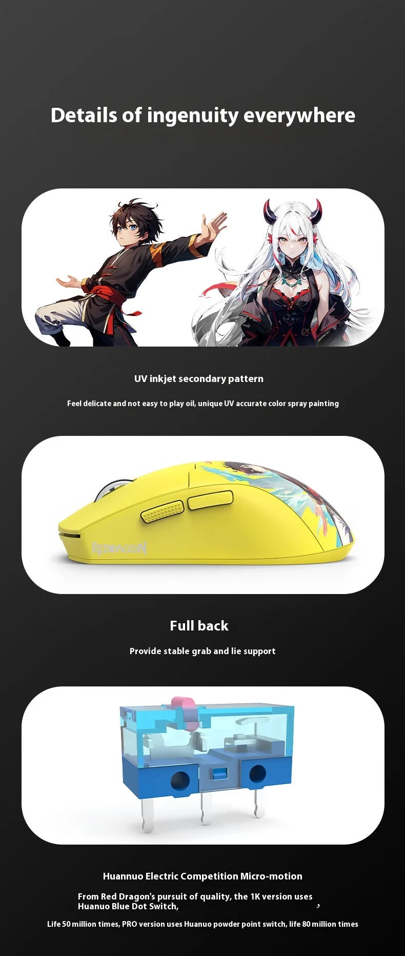 4K Tri-Mode Wireless Gaming Mouse | Ultra-Lightweight Ergonomic - Aruen Store