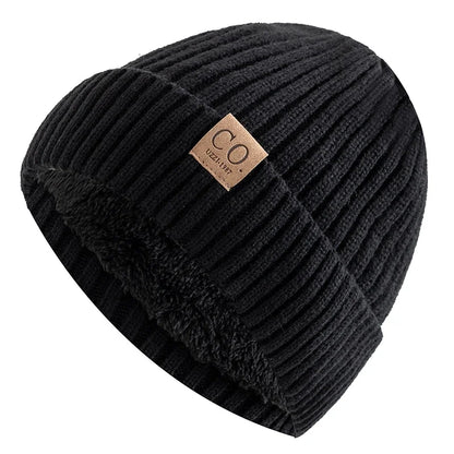 Fur Lined Beanie Hat - Warm Winter Skull Cap for Men & Women