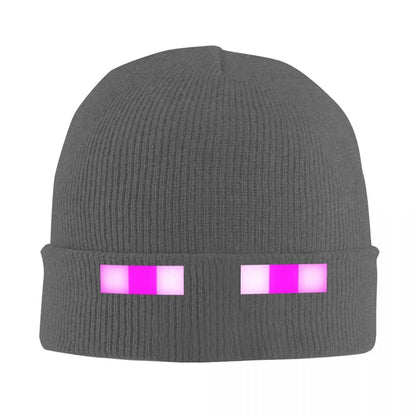 Pixel Gaming Beanie Hat - Purple Eyes Gamer Accessories