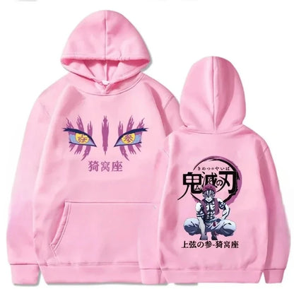 Akaza Comic Graphic Oversized Hoodie - Japanese Streetwear Winter Drop