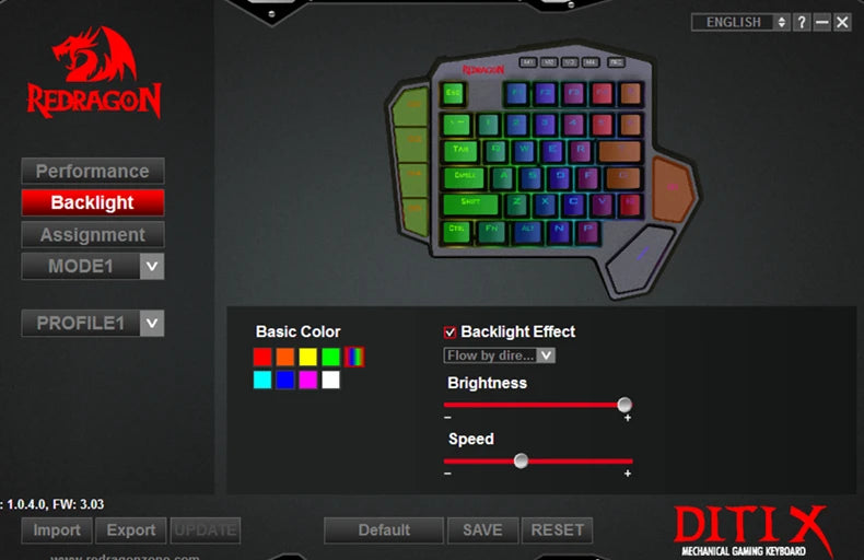 Wireless RGB One-Handed Mechanical Keyboard | 42 Keys Wrist Support