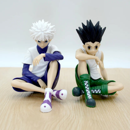 Hunter x Hunter Anime Action Figure, Gon Freecss, Alluka Zoldyck, Chrollo Lucilfer, Estatueta Kurapika, Brinquedos modelo, Presente, 13cm