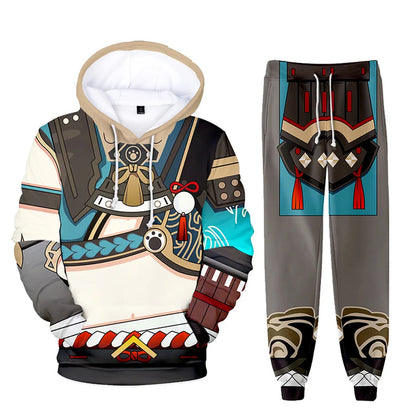 Fantasy RPG "Elemental Master" 3D Tracksuit Set (Hoodie + Pants)