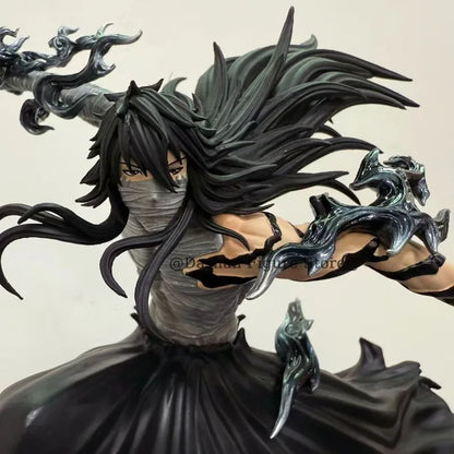 24cm lixívia kurosaki ichigo figura de ação saigo no getsuga tenshou modelo brinquedos coleção boneca shinigami mugetsu ichigo estátua
