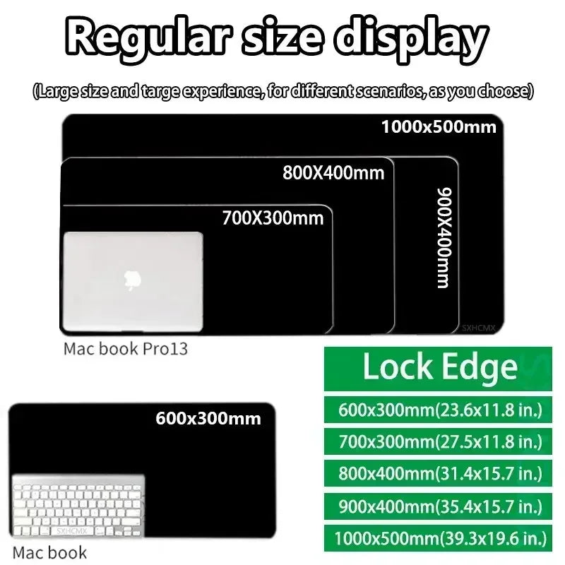 Preto e branco mouse pad escritório pc gamer gabinete luffy mousepad anime teclado personalizado tapete de mesa portátil acessórios de jogos