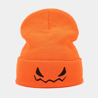 "Spooky Grin" Embroidered Beanie - Alt Streetwear Edition