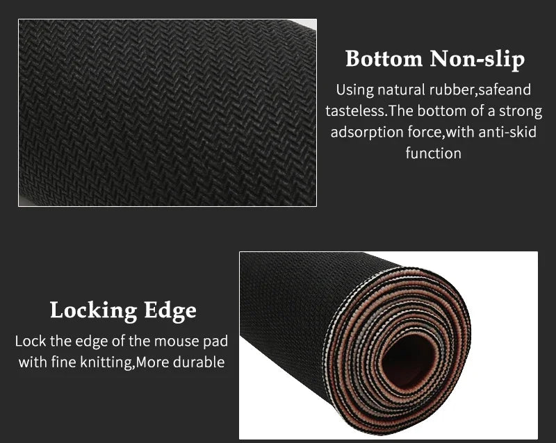 XXL Gaming Mouse Pad | Red & Black Anime Aesthetic