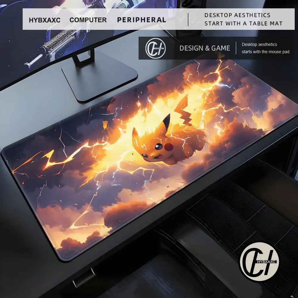 Artistic XXL Gaming Mouse Pad | Starry Night & Mascot