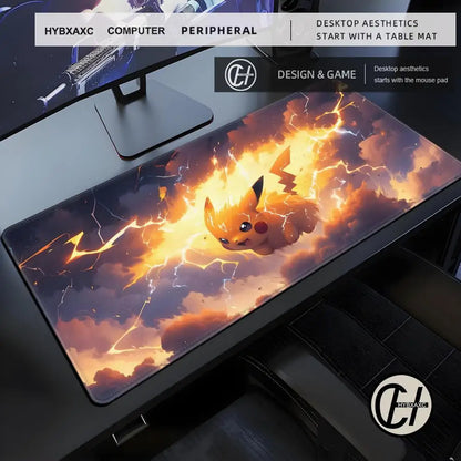 Artistic XXL Gaming Mouse Pad | Starry Night & Mascot