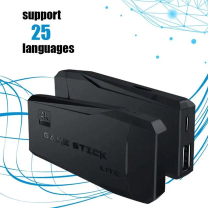 Console de Videogame com Controle Sem Fio, Mini Jogador de Jogo Portátil, Embutido 20000 Jogos, TV Stick, 4K HD, Retro