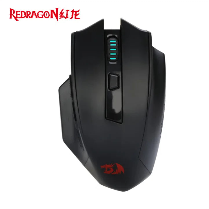 Redragon G62 Wireless Gaming Mouse – 2.4G + Bluetooth, 26,000 DPI Sensor, 6 Programmable Buttons, Ultra-Lightweight - Aruen Store