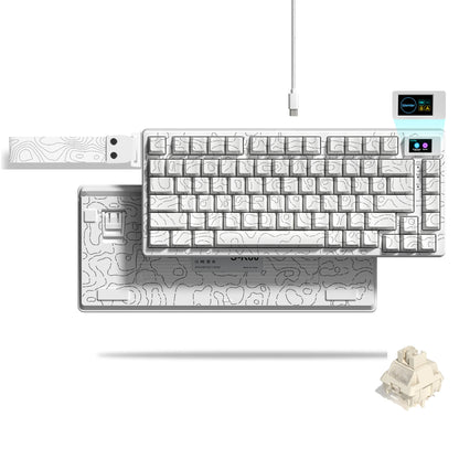 Womier S-K80 75% Mechanical Gaming Keyboard with OLED Display – Hot-Swap, RGB, Custom Gasket-Mount Design