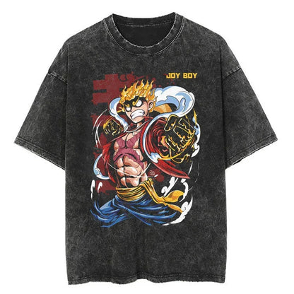 Washed Adventure Crew Oversized Tee - Bounty Poster Streetwear