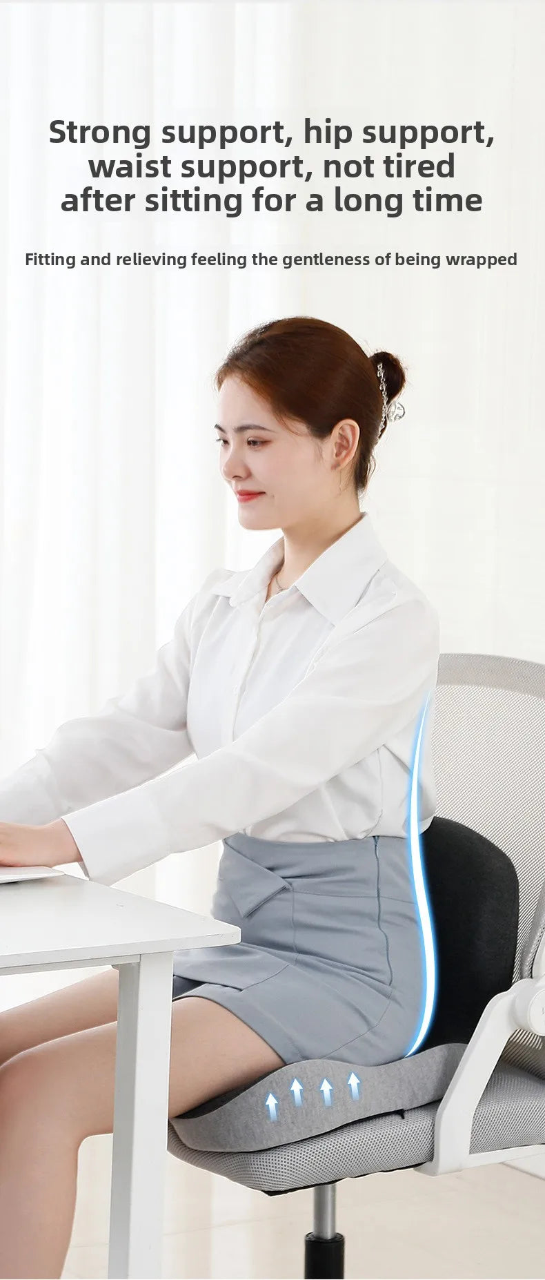 Ergonomic Memory Foam Seat Cushion for Office and Home - Aruen Store