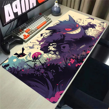 Purple XXL Gaming Mouse Pad | Dark Ghost & Shadow Style
