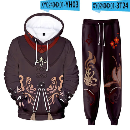 Fantasy RPG "Elemental Master" 3D Tracksuit Set (Hoodie + Pants)