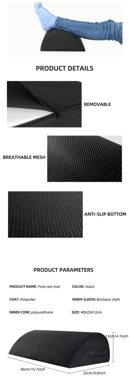 Ergonomic Memory Foam Foot Rest for Desk and Gaming Setup - Aruen Store