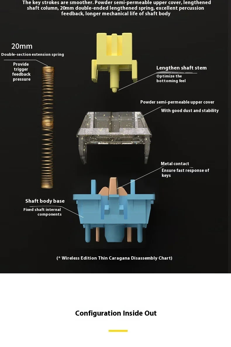 Wireless Mechanical Keyboard 78 Keys – RGB Hot-Swap – Low-Profile Compact Gaming Keyboard - Aruen Store