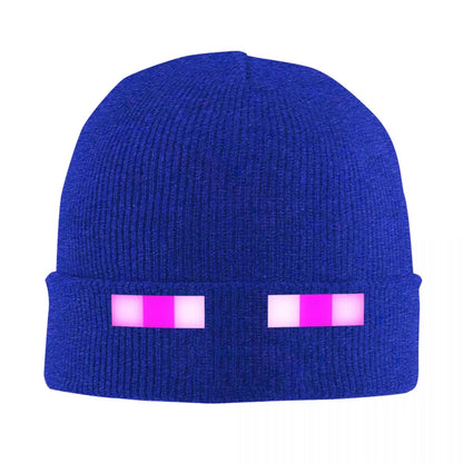Pixel Gaming Beanie Hat - Purple Eyes Gamer Accessories