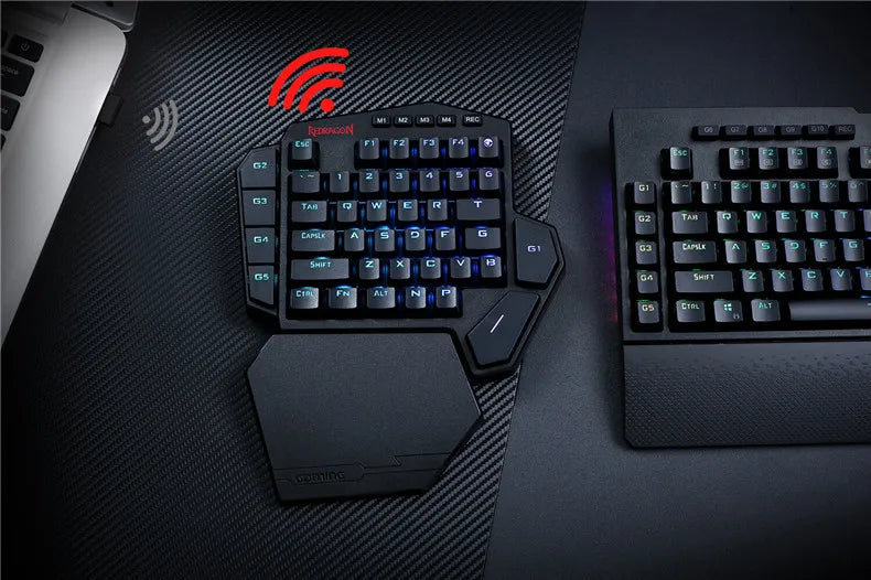 Wireless RGB One-Handed Mechanical Keyboard | 42 Keys Wrist Support