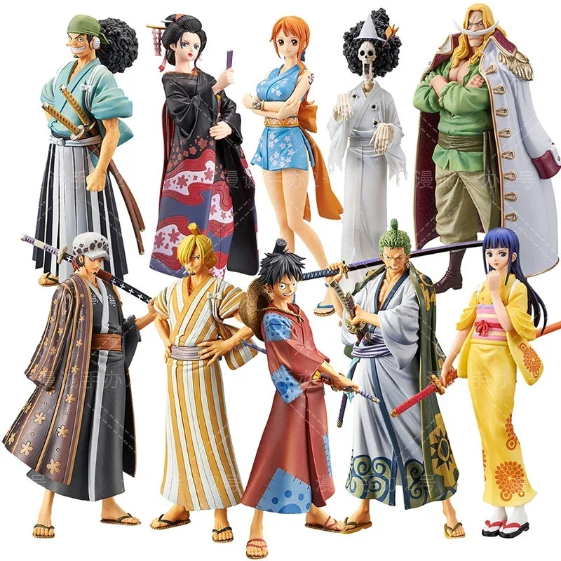 18cm Anime-Inspired Action Figure Set - Wano Style