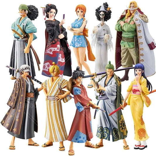 18cm Anime-Inspired Action Figure Set - Wano Style