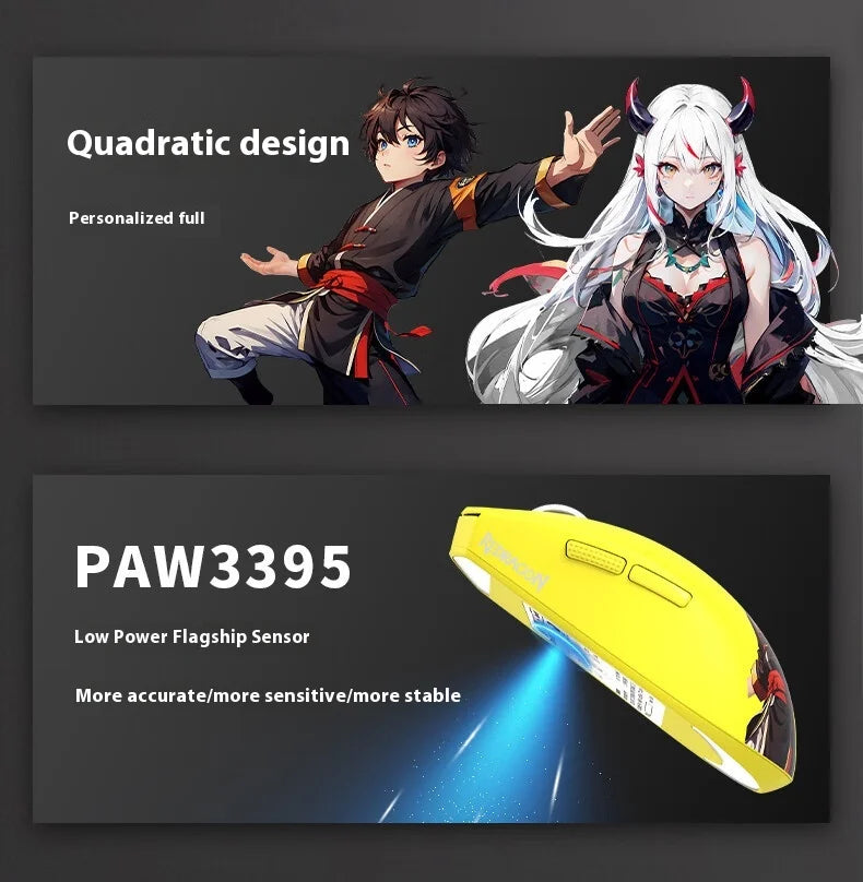 4K Tri-Mode Wireless Gaming Mouse | Ultra-Lightweight Ergonomic - Aruen Store