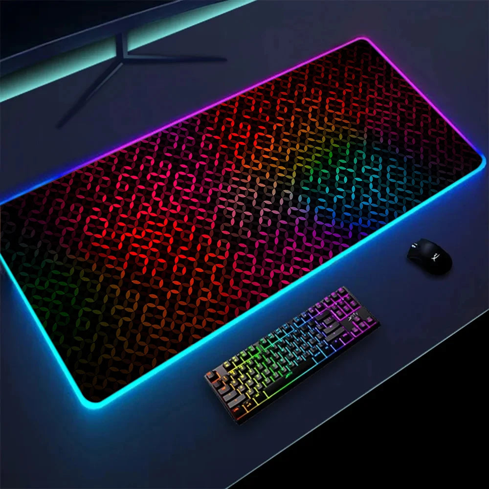 XXL RGB Gaming Mouse Pad | LED Desk Mat & 3D Design