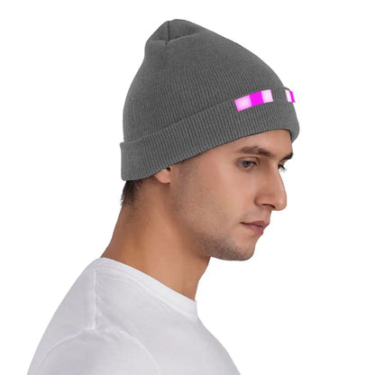 Pixel Gaming Beanie Hat - Purple Eyes Gamer Accessories