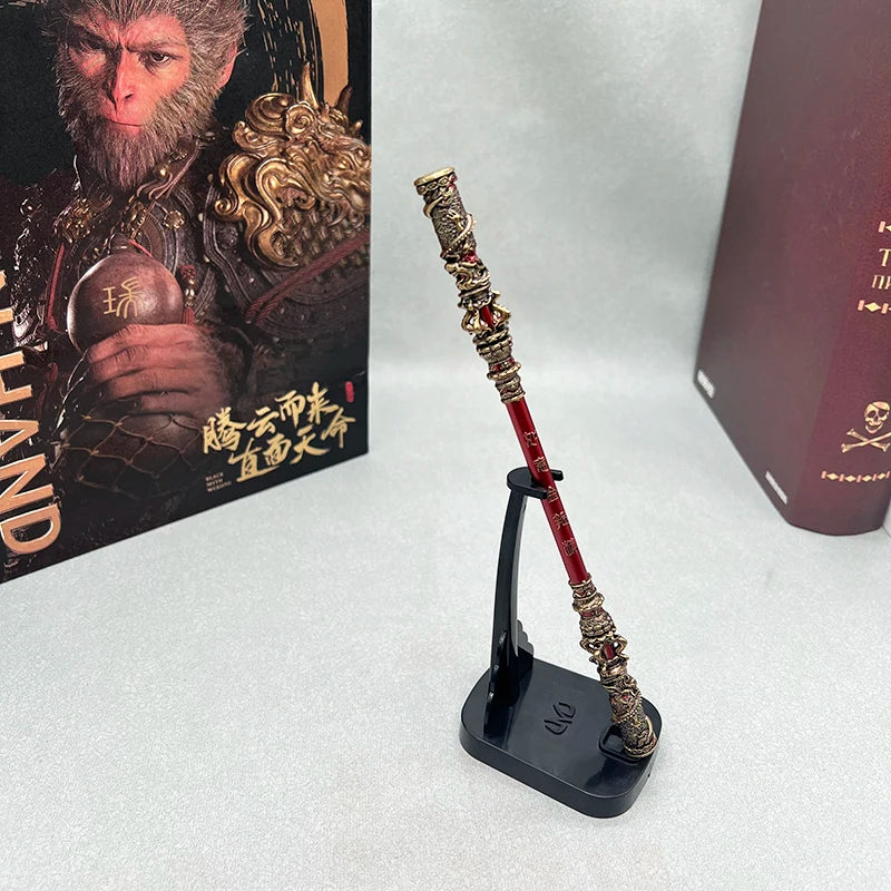 Black Myth: Wukong Ruyi Jingu Bang Jogo de Cajado de Metal Chinês Réplica de Arma Modelo Escultura Artesanato Decoração Colecionável Brinquedo Meninos Dropshipping Atacado Venda Quente Presentes Novo Presente de Chegad